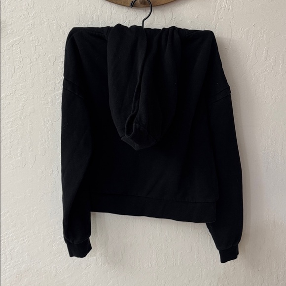 Richer Poorer Black Recycled Fleece Lined Hoodie XS Collar Seam Details - Picture 7 of 7